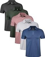 Algopix Similar Product 7 - TELALEO 5 Pack Mens Polo Shirts Quick