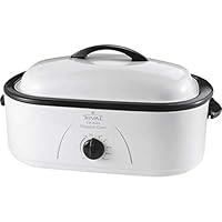 Algopix Similar Product 20 - Rival 18 Qt White Electric Roaster  1