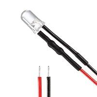 Algopix Similar Product 19 - uxcell 18Pcs 5mm Pre Wired LED White