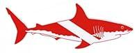 Algopix Similar Product 19 - Large Dive Shark Sticker