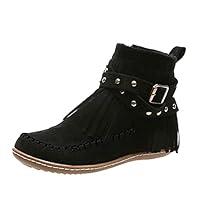 Algopix Similar Product 3 - Cowboy Boots for Women Fringe Round Toe