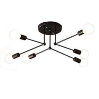 Algopix Similar Product 19 - 6 Lights Industrial Sputnik Ceiling