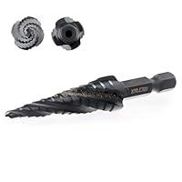 Algopix Similar Product 11 - ZELCAN 13 Sizes Step Drill Bit Four