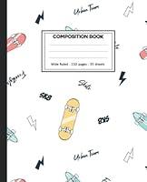 Algopix Similar Product 9 - Composition Notebook Wide Ruled 110