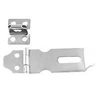 Algopix Similar Product 11 - Silver Tone Metal Hasp Staple 5 Pcs for