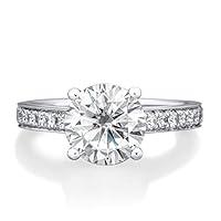 Algopix Similar Product 11 - Moissanite and Diamond Engagement Ring