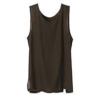 Algopix Similar Product 20 - Tank Tops for Men F_Gotal Mens Linen