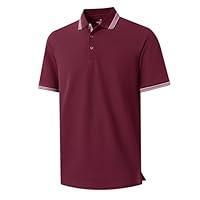 Algopix Similar Product 4 - VEBOON Mens Pique Polo Shirt Cotton