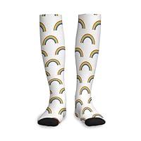 Algopix Similar Product 11 - UIANG Rainbow DesignCompression Sock