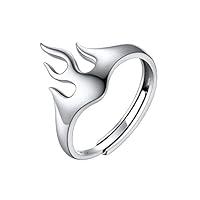 Algopix Similar Product 1 - SILVERCUTE Novelty Flame Fire Ring