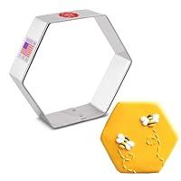 Algopix Similar Product 9 - Hexagon Cookie Cutter 35 Made in USA
