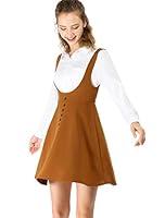 Algopix Similar Product 7 - Allegra K Womens Button Decor Overalls