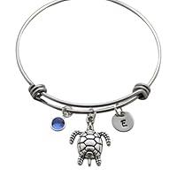 Algopix Similar Product 3 - Personalized Sea Turtle Bracelet  Sea