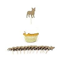 Algopix Similar Product 6 - French Bulldog Cupcake Toppers Pack of