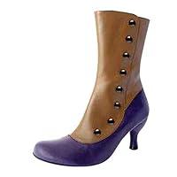 Algopix Similar Product 20 - Shoes Women Mid Calf Round Toe Stiletto