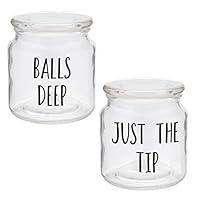Algopix Similar Product 12 - Bathroom Glass Containers  Balls Deep