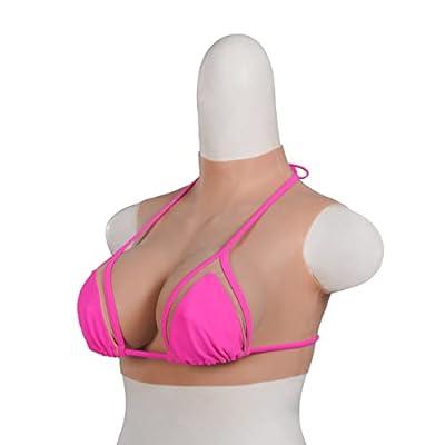 Silicone Fake Boobs Silicone Breast Forms Mastectomy Prosthesis Enhancers  Forms, Women Full Boobs for Mastectomy Crossdressers and Cosplay Jiggle  Drag