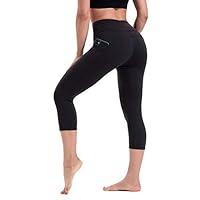 Algopix Similar Product 11 - HLTPRO Capris Leggings with Pockets for