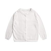 Algopix Similar Product 11 - Little Girl Knit Cardigan Sweater 