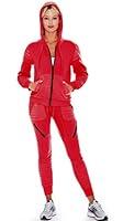 Algopix Similar Product 3 - 9 Crowns Womens Slim FIt Moto Tracksuit