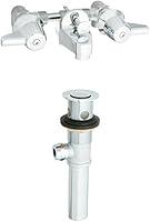 Algopix Similar Product 16 - Central Brass 1177DA Two Handle Shelf
