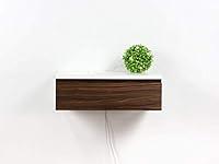 Algopix Similar Product 8 - Blanca Walnut Front Floating Nightstand