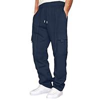 Algopix Similar Product 19 - Mens Cargo Pants Drawstring Wide Leg