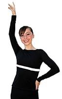 Algopix Similar Product 14 - ChloeNoel Figure Skating Boat Neck