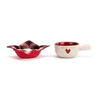 Algopix Similar Product 2 - DEMDACO Bowl Of Jolly Red and Cream 18