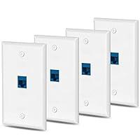 Algopix Similar Product 10 - Ubrand 4 Packs cat6 Ethernet Wall Plate