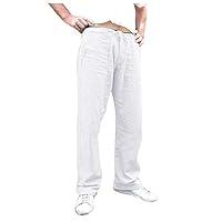 Algopix Similar Product 20 - DZQUY Mens Summer Loose Cotton Linen