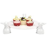 Algopix Similar Product 2 - MyGift Decorative White Ceramic Cake