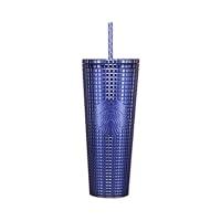 Algopix Similar Product 3 - Starbucks Cobalt Grid Cold Cup (24 oz)