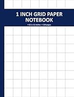 Algopix Similar Product 16 - 1 Inch Grid Paper Graph Paper Notebook