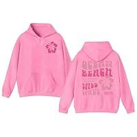 Algopix Similar Product 6 - Pink Palm Puff Hoodie Kids Pink Palm