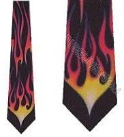 Algopix Similar Product 7 - Hot Rod Flame Tie Mens Necktie by Ralph