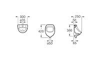 Algopix Similar Product 20 - Roca A353145000 Urinary Porcelain Mini