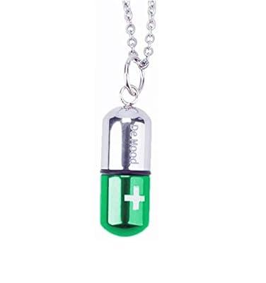 Anjiucc Handmade Crystal Holder Necklace - Stainless Steel Cage