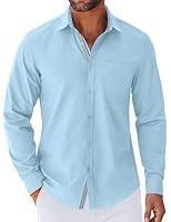 Algopix Similar Product 6 - COOFANDY Mens Casual Button Down Shirt