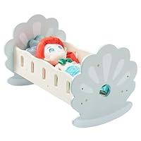 Algopix Similar Product 14 - ROBUD Wooden Baby Doll Crib Baby Doll