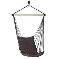 Algopix Similar Product 16 - Espresso Cotton Padded Swing Chair