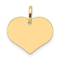 Algopix Similar Product 16 - 14k Yellow Gold Hollow Polished Heart