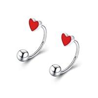 Algopix Similar Product 1 - 16G Cute Heart Snake Bite Jewelry Lip