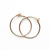 Algopix Similar Product 20 - Small 14k Rose Gold Fill Hoops