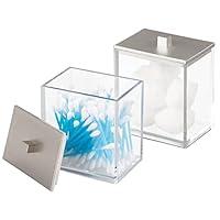 Algopix Similar Product 1 - mDesign Plastic Square Apothecary Jar