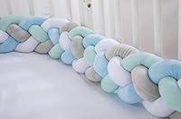 Algopix Similar Product 2 - HOMDO 4 Strands Padded Baby Crib Rail