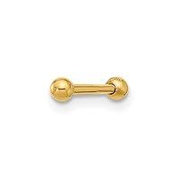 Algopix Similar Product 18 - 14k Gold 16 Gauge Polished 25mm Ball