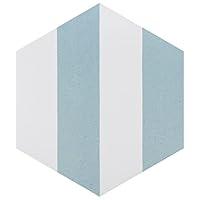 Algopix Similar Product 17 - Merola Tile Porto Capri Hex Aqua 858