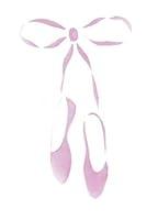 Algopix Similar Product 7 - Designer Stencils Ballet Slippers Wall