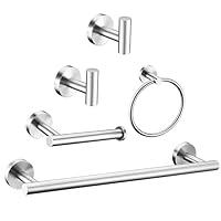 Algopix Similar Product 10 - 5 Pieces Brushed Nickel Bathroom